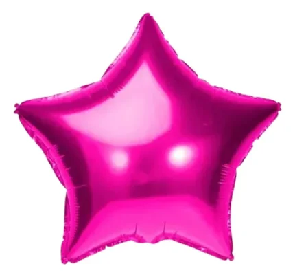BALAO METALIZADO ESTRELA 18 POLEGADAS C/1 UN 266  - PINK