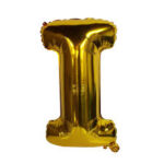 BALAO METALIZADO ALFABETOS 16 POL  DOURADO I