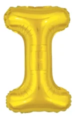 BALAO METALIZADO ALFABETOS 16 POL  DOURADO I - Imagem 2