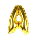 BALAO METALIZADO ALFABETOS 16 POL DOURADO A