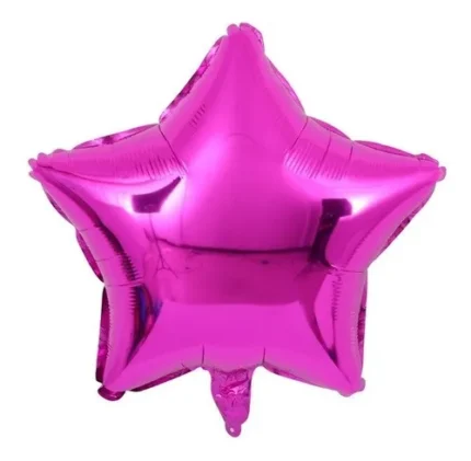 BALÃO METALIZADO ESTRELA 18 POLEGADAS (45CM) - PINK - 1 UNIDADE