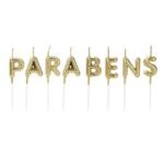 VELA PARABÉNS DOURADA- SILVER