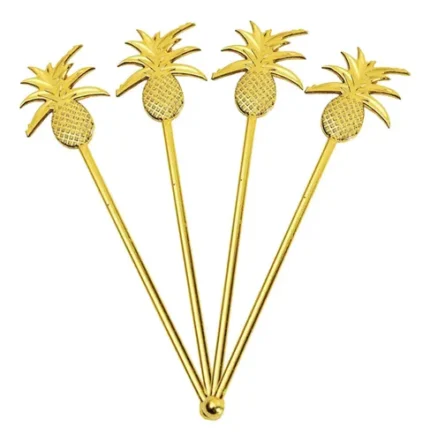 MEXEDOR DE DRINKS ABACAXI DOURADO C/5UNID