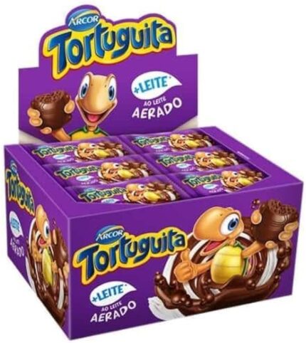 CHOCOLATE TORTUGUITA SABOR AO LEITE AERADO COM 24 UNIDADES - ARCOR