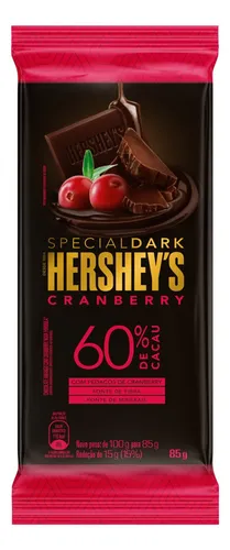 CHOCOLATE SPECIAL DARK 60% CRANBERRY 85G - HERSHEY'S