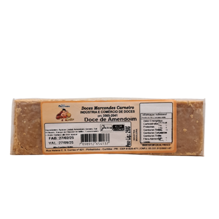 DOCE DE AMENDOIM CASEIRO 250GR - DOCES MARCONDES