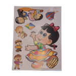 PAINEL JUNINO DE PAPEL MENINA E MENINO - Imagem 2