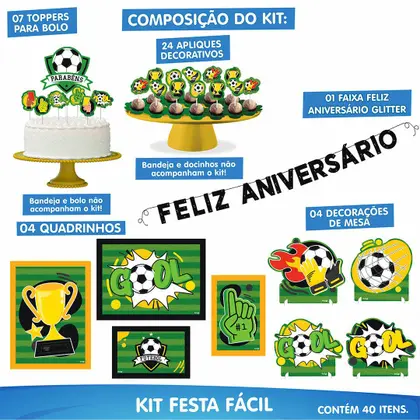 KIT FESTA FÁCIL DE FUTEBOL - PIFFER