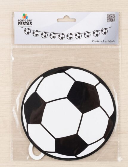 VARAL DE PAPEL BOLA DE FUTEBOL 5 METROS