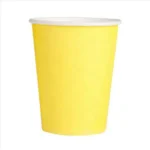 COPO DE PAPEL LISO AMARELO COM 10 UNID - Imagem 2