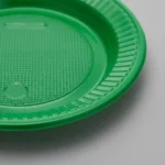 PRATO PLÁSTICO VERDE 15CM COM 10UN