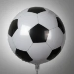 BALÃO METALIZADO BOLA DE FUTEBOL 4D  24 POLEGADAS - PRETO - Imagem 2