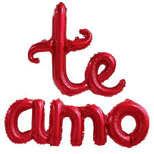 KIT BALÃO TE AMO C/2 UN  - VERMELHO