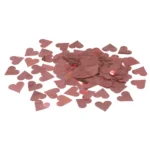 CONFETE PARA BALÃO METALIZADO CORAÇÃO  OURO ROSE 4MM COM 10G - Imagem 2