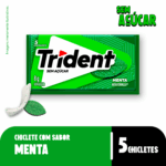 CHICLETES TRIDENT MENTA 8G