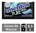CHICLETE MENTOS PURE FRESH 3 CAMADAS STRONG MINT COM 5 UNIDADES 8,5G