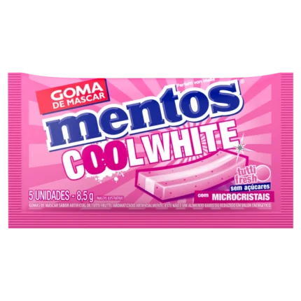 CHICLETES MENTOS COOL WHITE TUTTI FRESH 8G