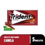 CHICLETES DE CANELA 5UN 8GR - TRIDENT - Imagem 3