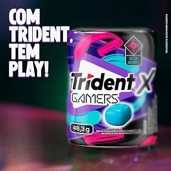 CHICLETES GARRAFA BLUE 48,3G - TRIDENT