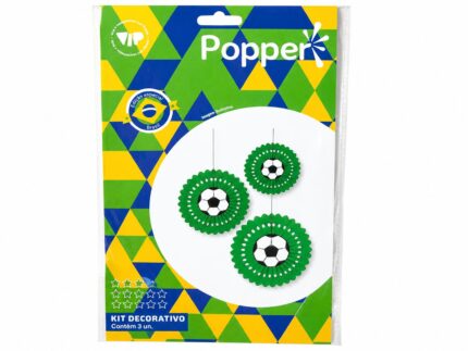 KIT DECORATIVO DE FUTEBOL LINHA BRASIL