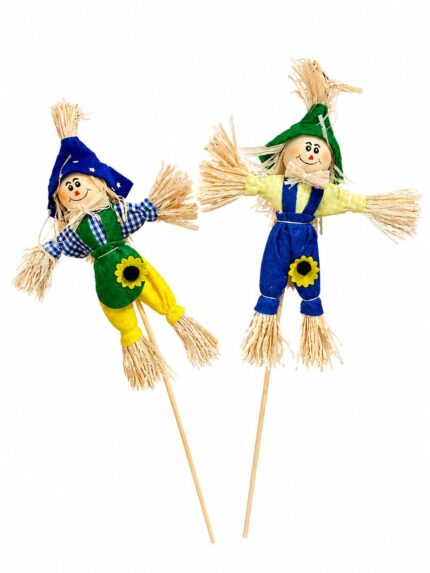 ESPANTALHO DECORATIVO NA VARETA 30CM - LINHA BRASIL SORTIDO