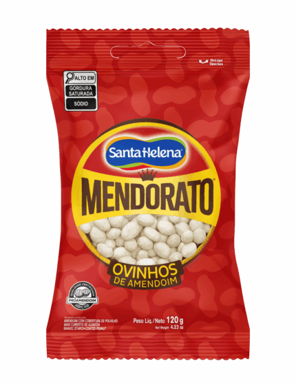 OVINHOS DE AMENDOIM MENDORATO 120G - SANTA HELENA