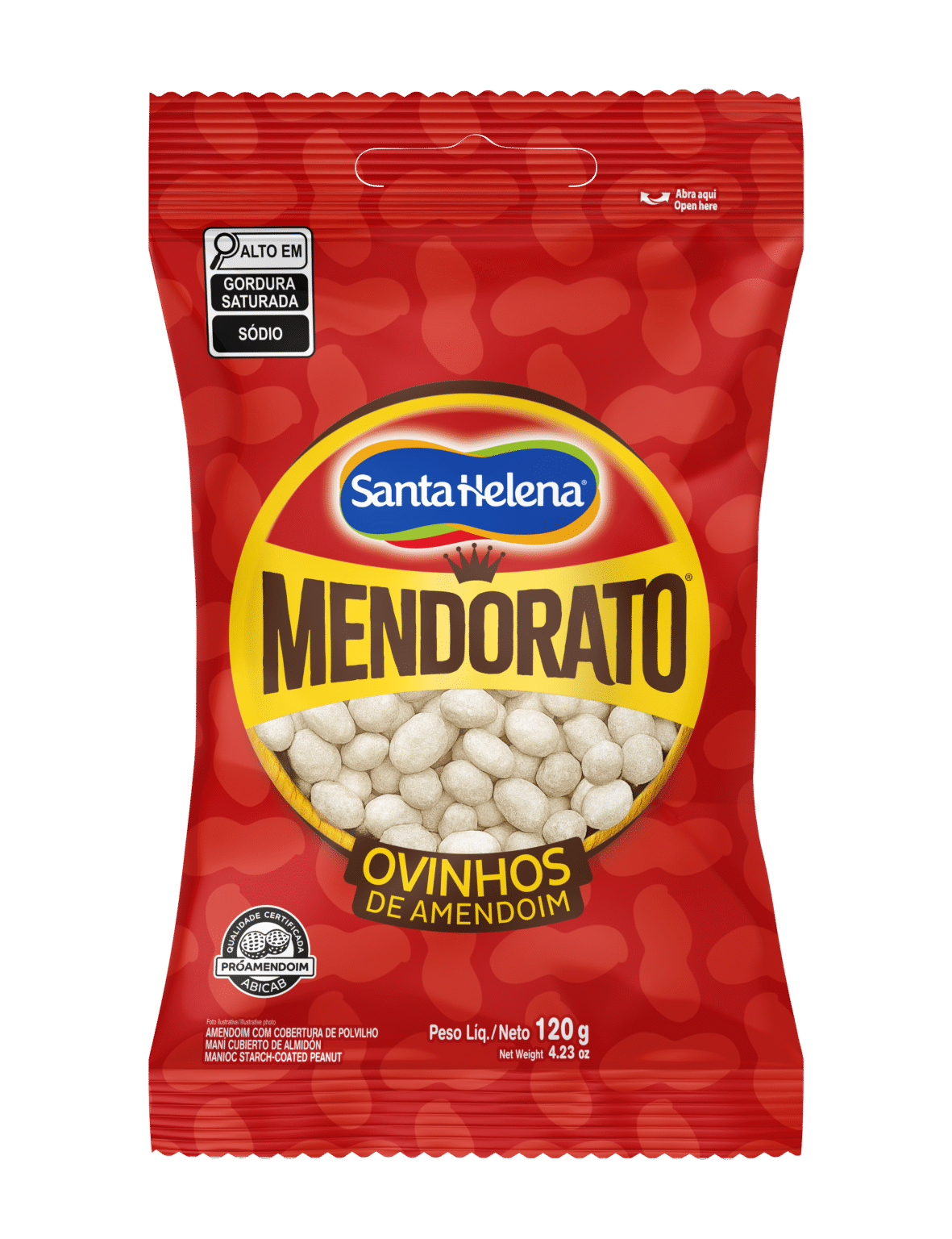 OVINHOS DE AMENDOIM MENDORATO 120G – SANTA HELENA