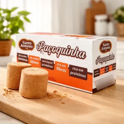 PAÇOQUINHA ROLHA TRADICIONAL 100 UNIDADES CX 1,5KG - SANTO ANTÔNIO