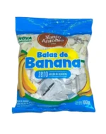 BALA DE BANANA ZERO 100G C/10 UN - SANTO ANTÔNIO