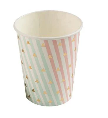 COPO DE PAPEL CHA REVELACAO COM 10 UNIDADES- SILVER PLASTIC
