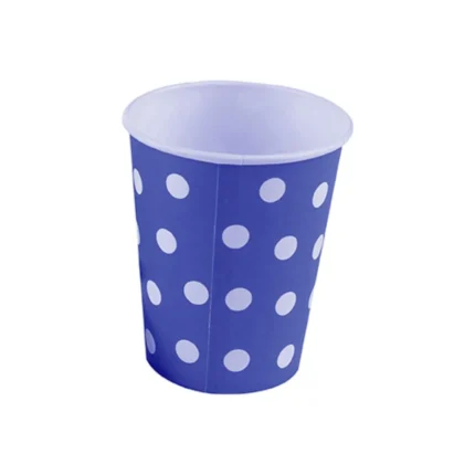 COPO DE PAPEL POA AZUL COM 10 UNIDADES-SILVER PLASTIC