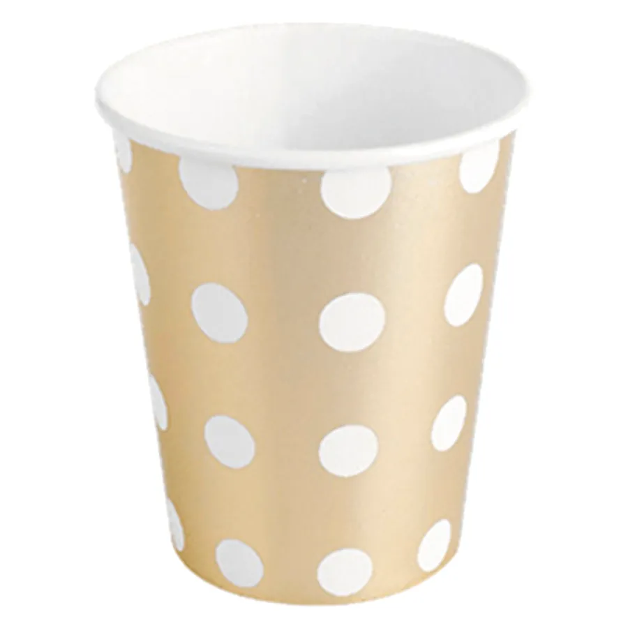 COPO DE PAPEL POA DOURADO COM 10 UNIDADES- SILVER PLASTIC