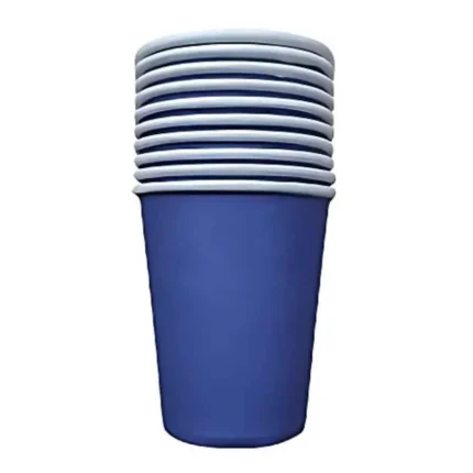 COPO DE PAPEL LISO AZUL ROYAL 10UN - CELEBRAR