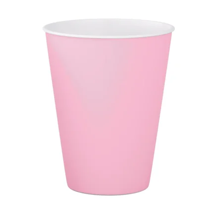 COPO DE PAPEL LISO ROSA BEBÊ COM 10UN - CELEBRAR