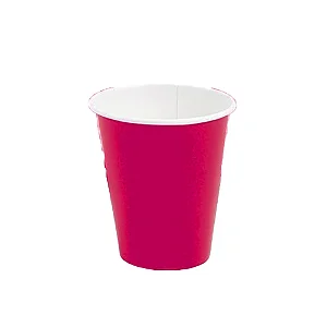 COPO DE PAPEL LISO ROSA PINK COM 10UN - CELEBRAR