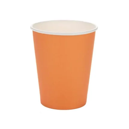 COPO DE PAPEL LISO LARANJA COM 10UN - CELEBRAR