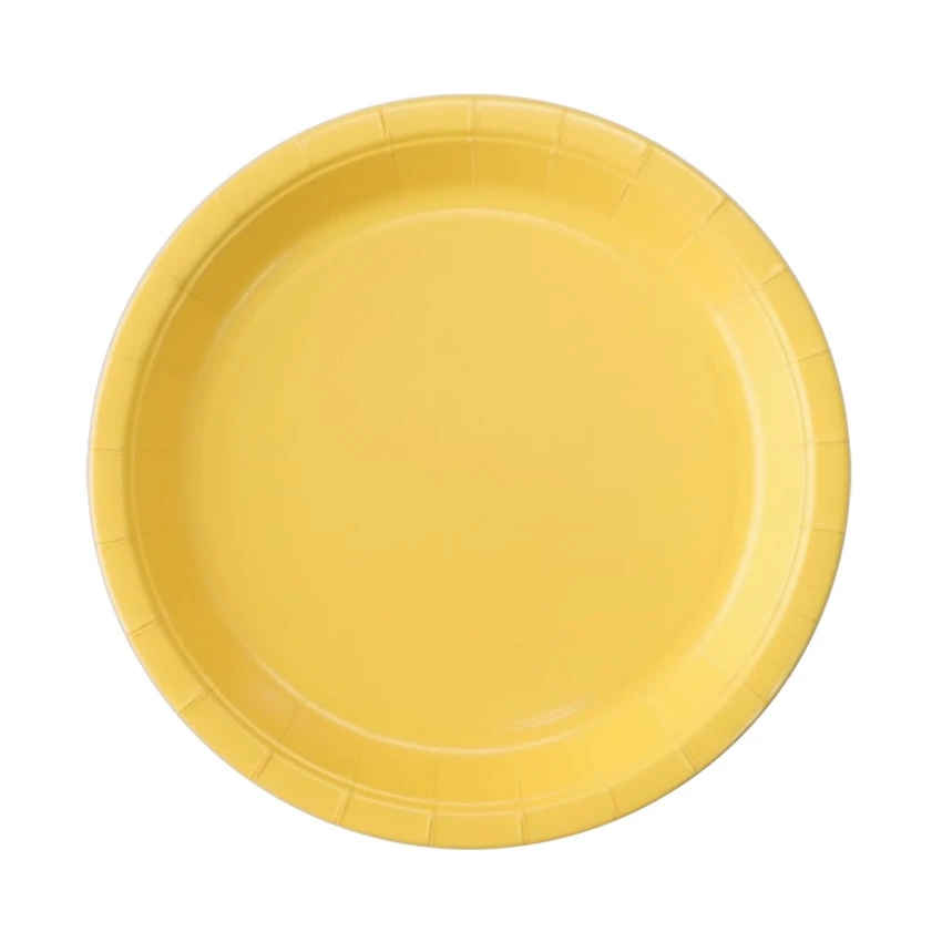 15562305559-6984b853dc86bcsqtt3.webp PRATO DE PAPEL AMARELO 10UNI 18CM - Imagem 1