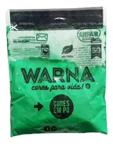 PÓ COLORIDO WARNA 50G C/1 UN  - VERDE