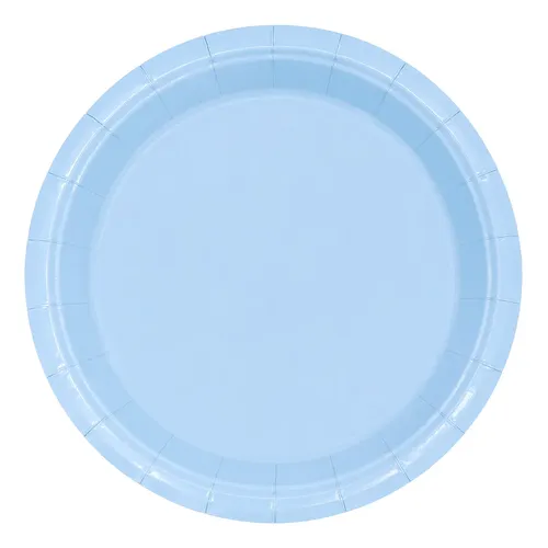 15567581937-d-q-np-2x-974246-mlb111398993887-052026-p.webp PRATO DE PAPEL LISO AZUL BEBE COM 10 UNIDADES - SILVER PLASTIC - Imagem 1