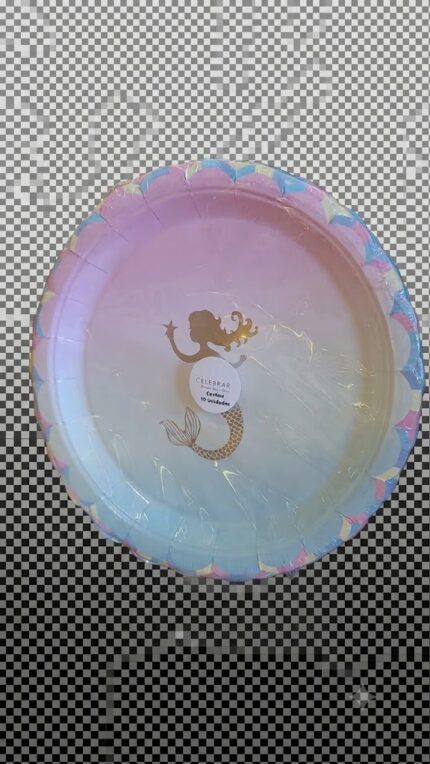 PRATO DE PAPEL SEREIA 23CM C/ 10UN - CELEBRAR