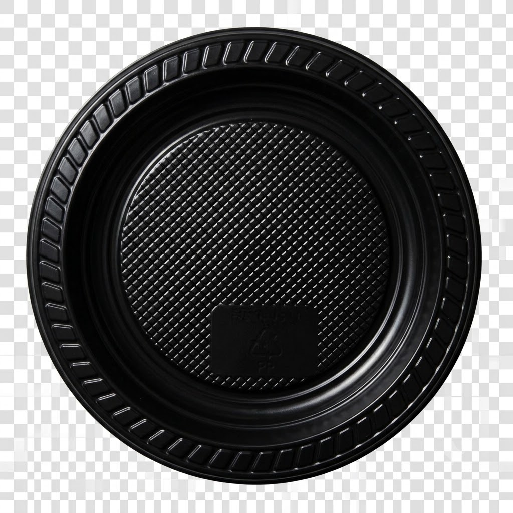 15568281198-dcf4427c-892c-49a9-9b56-e3adc1315b7e.jpg PRATO PLÁSTICO PRETO 15CM COM 10 UNID - PONTO DAS FESTAS - Imagem 1