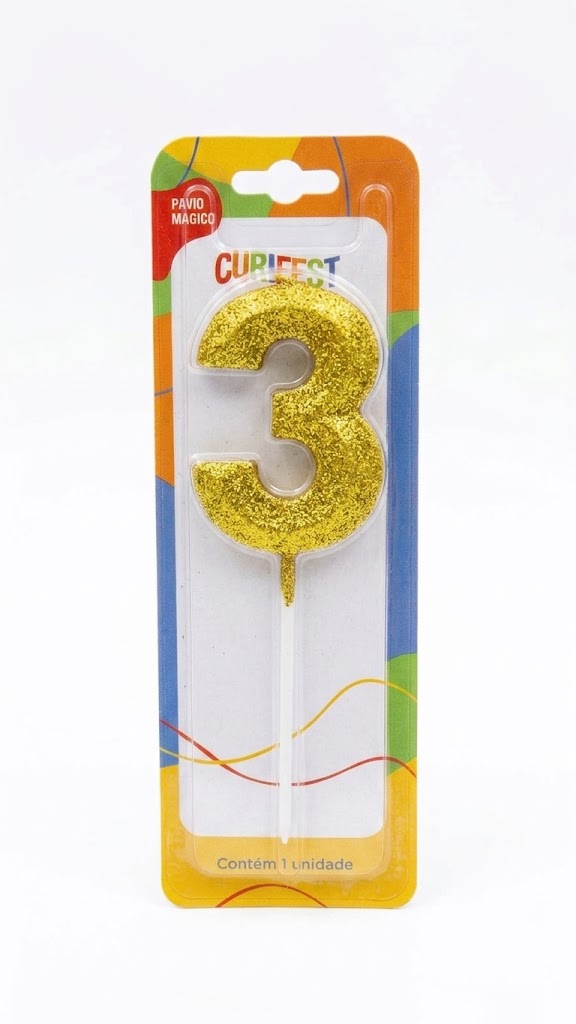 15571735740-5582aa2b-aa4f-4f35-9094-b0378a9a4d8d.jpg VELA DE ANIVERSÁRIO HASTE CONCEPT GLITTER DOURADA N°3 - Imagem 1