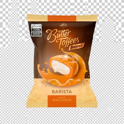 BALA BUTTER TOFFEES INTENSE BARISTA SABOR MACCHIATO 500G - ARCOR