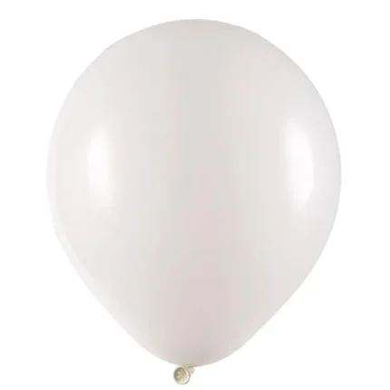 BALÃO DE LATÉX 8 POLEGADAS BRANCO REDONDO COM 50UN - JOY