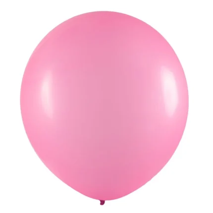 BALÃO DE LATÉX 5 POLEGADAS  ROSA REDONDO COM 50 UNID- JOY