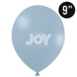 BALÃO DE LATÉX  9 POLEGADAS AZUL CANDY RETRO REDONDO COM 25 UNID- JOY