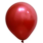 BALÃO DE LATÉX 9 POLEGADAS  VERMELHO METALIZADO REDONDO COM 25 UNID- JOY - Imagem 2