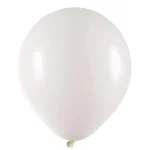 BALÃO DE LATÉX  9 POLEGADAS BRANCO METALIZADO REDONDO COM 25 UNID- JOY