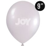 BALÃO DE LATÉX  9 POLEGADAS BRANCO METALIZADO REDONDO COM 25 UNID- JOY - Imagem 2