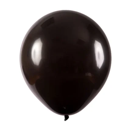 BALÃO DE LATÉX 8 POLEGADAS PRETO REDONDO COM  50UN - JOY